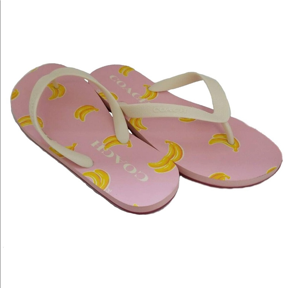 Coach Banana Print Flip Flop